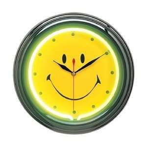 Smiley Face Neon Wall Clock SS 08305
