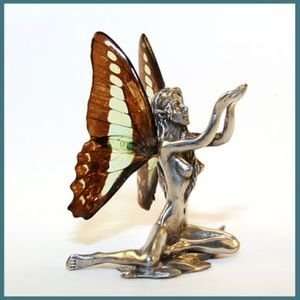 Hawaiian Pewter & Silver Fairy Figurine Alana  Kitchen 