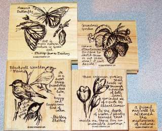   Up Stamp Singles U Pick, Flower, Bird, Butterfly Nature Sketchbook
