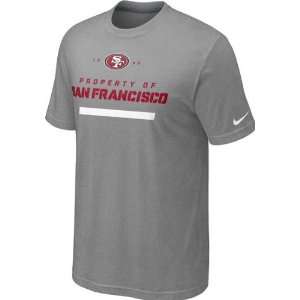  San Francisco 49ers Heathered Grey Nike Property Of T 