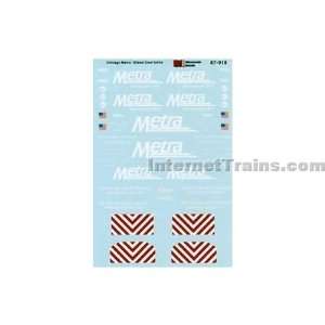  Microscale N Scale Diesel Decal Set   Chicago Commuter 