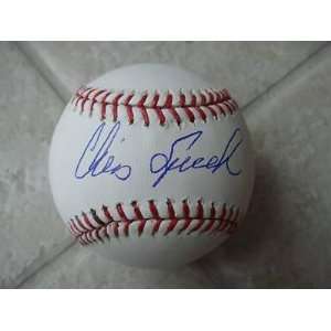  Chris Speier Autographed Ball   Sf Official Ml W coa 