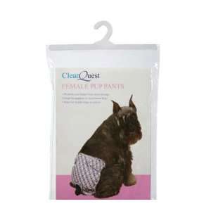  ClearQuest Female Pup Pant, Large, Argyle, Purple Pet 