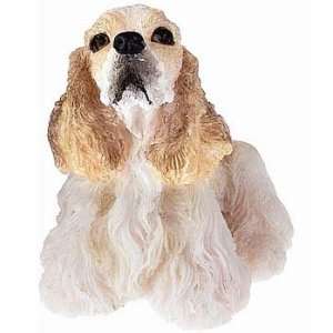    Sitting Blonde Cocker Spaniel Small Dog Statue: Everything Else