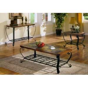 Iron Coffee Table With Two End Tables: Home & Kitchen