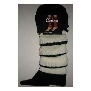  Celina leg warmers (Black & white) 
