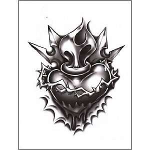  Heart w/ Barbed Wire Temporaray Tattoo Toys & Games