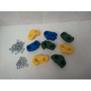  Rock Holds Set of 8, Climbing Rock Holds, Multi Color 