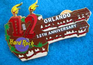 ORLANDO 12 ANN BIRTHDAY CAKE GUITAR Hard Rock Cafe PIN  