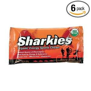 Sharkies Energy Fruit Chews Fruit Flavor, 1.83 Ounce (Pack of 6)