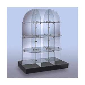  CRL Tempered Glass Double Sided Display With Black Base by 