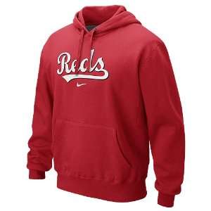  Cincinnati Reds Classic Hooded Sweatshirt by Nike: Sports 