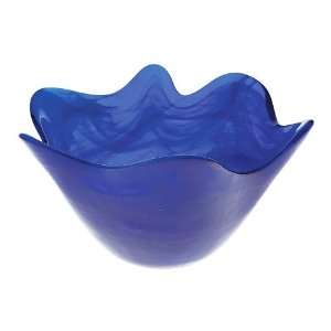  Small Cobalt Blue Alabaster Scallop Bowl: Kitchen & Dining