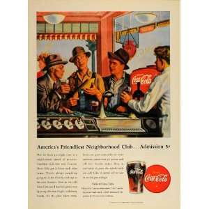  1946 Ad Coca Cola COKE Neighborhood Soda Fountain Shop 