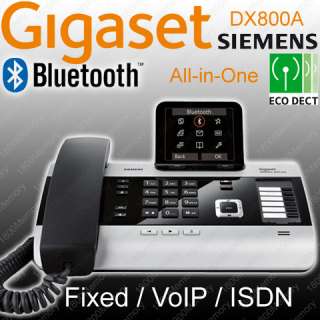 Siemens Gigaset DX800A All in One Cordless DECT Phone VoIP Bluetooth 