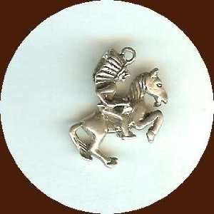  Indian Warrior, Sterling Silver Charm (Jewelry) 