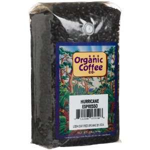 The Organic Coffee Co. Coffee, Organic Hurricane Espresso, Whole Bean 