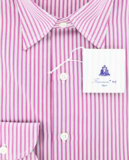 New $425 Finamore Napoli Pink Shirt 15.75/40  