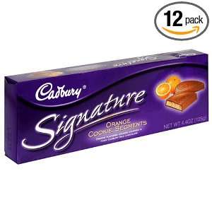 Cadbury Cookies, Signature Orange Cookie Segments, 4.4 Ounce Units 