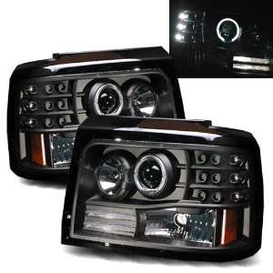   Halo Projector Headlights /w Side Markers & Parking Lights: Automotive