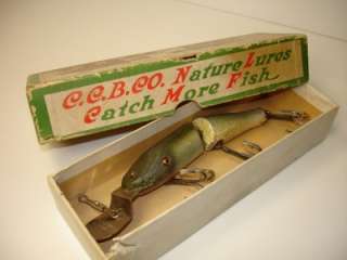 ANTIQUE ~ COLLECTIBLE WOODEN LURE ~ CREEK CHUB NO. 2600 DD ~ W/BOX 