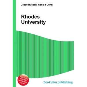  Rhodes University Ronald Cohn Jesse Russell Books