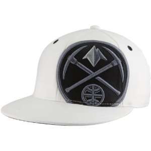   Hats  Adidas Denver Nuggets White Shudder Flex Hat