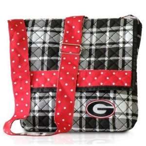 Georgia Bulldogs Quilted Messenger Bag 