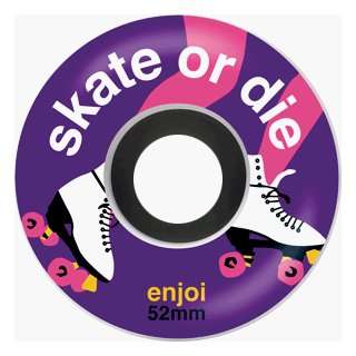  Enjoi Skate Or Die 52mm Premium Urethane (4 Wheel Pack 