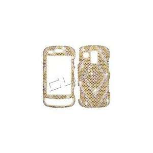   Rhinestone Bling Diamond Shape on Gold Cell Phones & Accessories