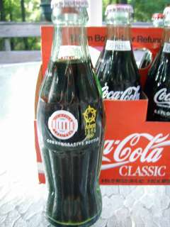 1996 Atlanta Olympic Coca Cola 6 Pack of Bottles 6.5 OZ  