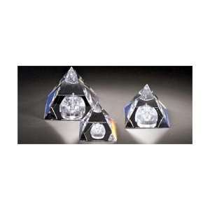  Asfour Crystal Pyramid  King Tut   2 3/4 L x 2 2/3 H 