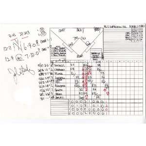   /Signed Scorecard Yankees at White Sox 4 24 2008