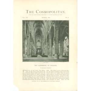   1892 Cathedral At Cologne France Church Saint Ursula: Everything Else