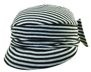 Scala Striped Head Cover Hats For Cancer Patients  