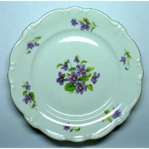  Violetta 10 inch Dinner Plate with gold trim: Everything 
