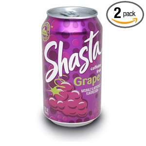 Shasta Grape Soda, 12 Ounce (Pack of 2): Grocery & Gourmet Food