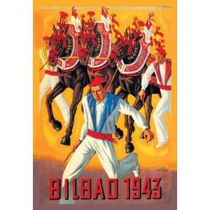  Bilbao Corridas Generales 12x18 Giclee on canvas