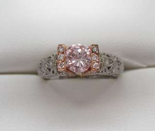 71ct GIA Certified Fancy Pink Round Diamond Ring  