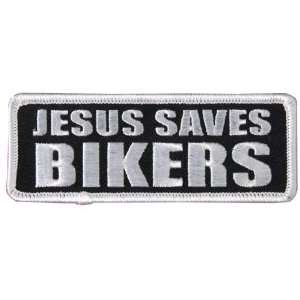  Jesus Saves Bikers Patch Automotive