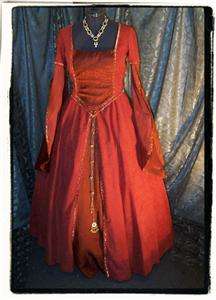 Fire and Flame Tudor Court Dress Renaissance costume Gown B 43 