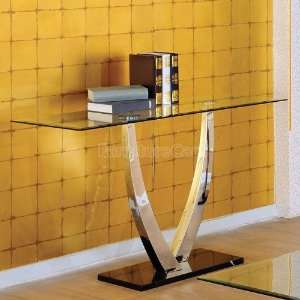  World Imports Modern Glass Sofa Table 50004 ST: Furniture 