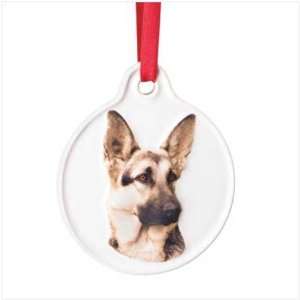  German Shepherd Dog Christmas Ornament: Kitchen & Dining