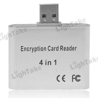 NEW 4 in 1 Encryption USB SD Card Reader  