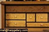 An authentic late Empire or Biedermeier secretary desk from the 1840 