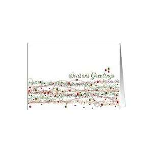  Sequins & Glitter Seasons Greetings Christmas Card: Health 
