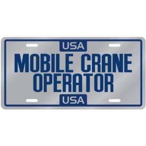  New  Usa Mobile Crane Operator  License Plate 