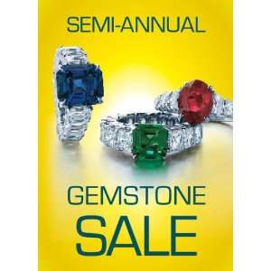  Semi Annual Gemstone Sale Sign