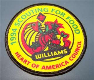 BSA Patch Boy Scout 1994 Heart of America Scouting Food  