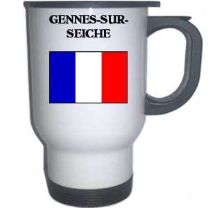  France   GENNES SUR SEICHE White Stainless Steel Mug 